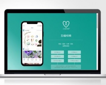 清新淡雅APP下载页面源码/软件或客户端下载页/app推广页面/推广宣传单页