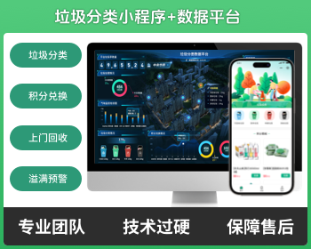智慧环卫垃圾分类微信小程序社区垃圾分类气味溢满预警环保资源回收系统